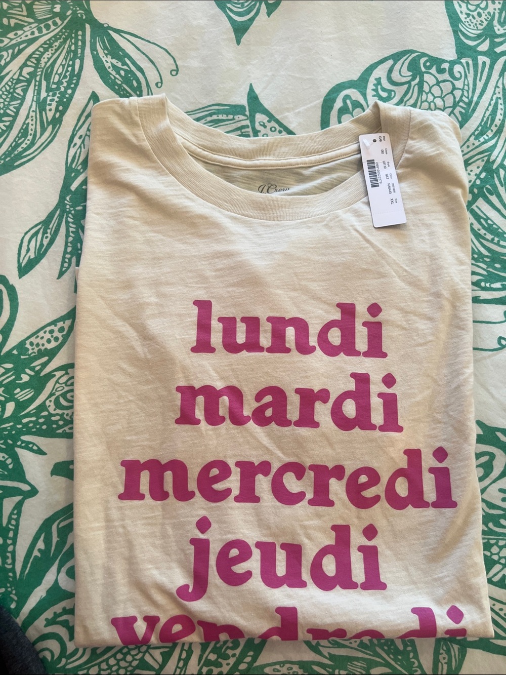 J. Crew "Les jours de la semaine" crewneck T-shirt - Picture 3 of 6
